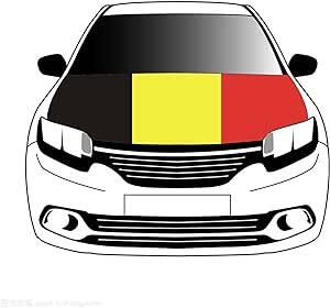 Belgium Flag Hood Cover