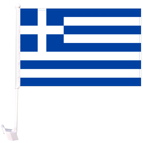 Greece Car Flag