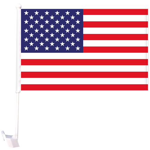 United States of America Car Flag
