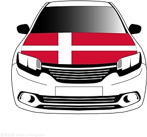 Denmark Flag Hood Cover
