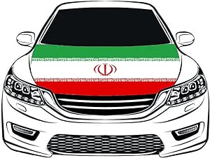 Iran Flag Hood Cover