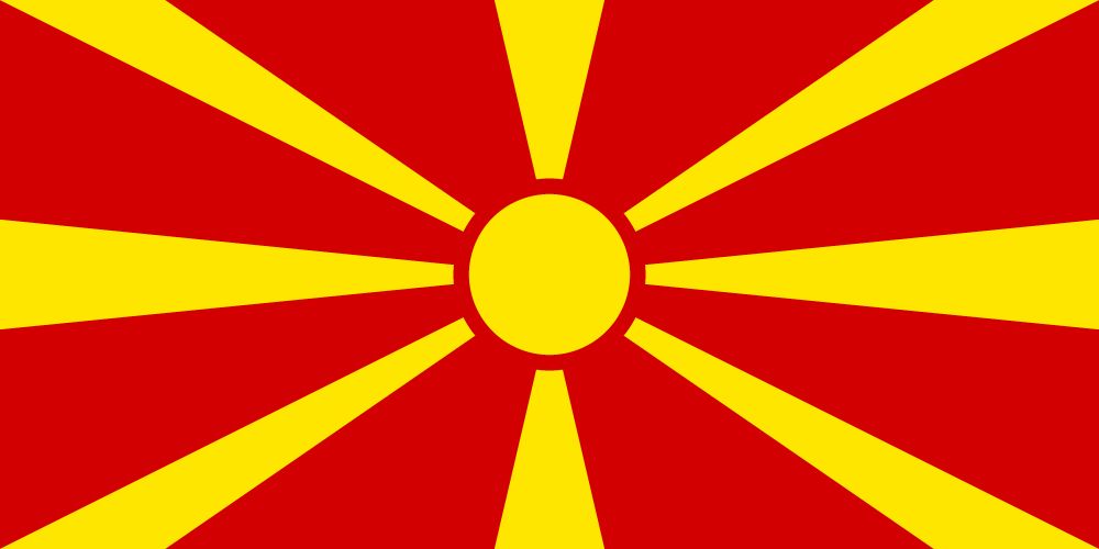 North Macedonia Flag