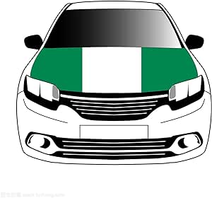 Nigeria Flag Hood Cover
